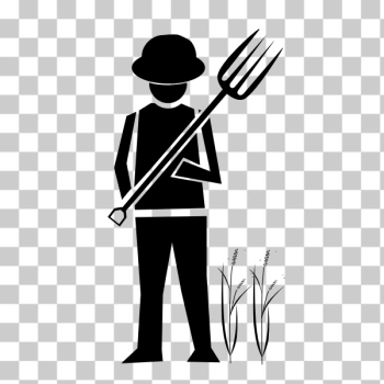 SVG Farmer with gardening fork SVG Farmer with gardening fork