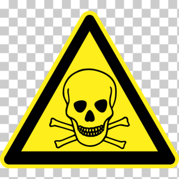 SVG Fatal hazard warning sign vector image SVG Fatal hazard warning sign vector image