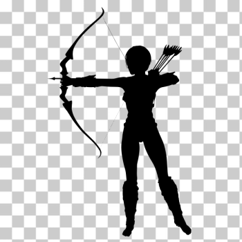 SVG Female archer SVG Female archer