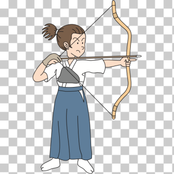 SVG Female archer image SVG Female archer image
