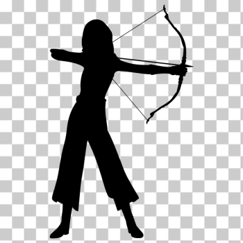 SVG Female archer silhouette SVG Female archer silhouette