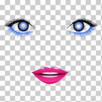 SVG Female face SVG Female face