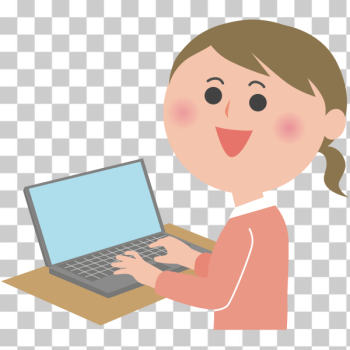 SVG Female PC user SVG Female PC user