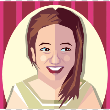 SVG Female smiling avatar SVG Female smiling avatar