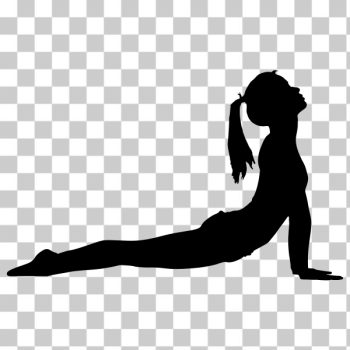 SVG Female stretching SVG Female stretching