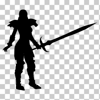 SVG Female warrior silhouette SVG Female warrior silhouette