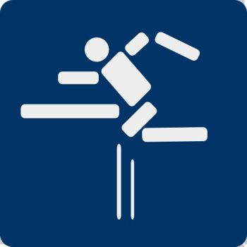 SVG Fence jumping sport pictogram vector illustration