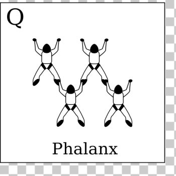 SVG Figure Q - Phalanx Vol relatif  4 Formation Skydiving 4-Way