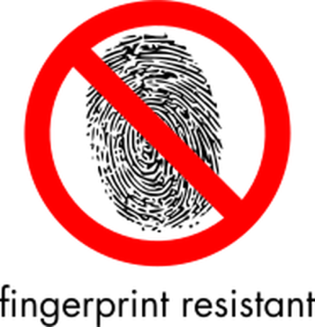 SVG Fingerprint resistant sign 2-color SVG Fingerprint resistant sign 2-color