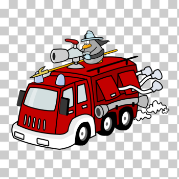 SVG Fire engine vector illustration