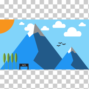 SVG Flat-shaded Alps SVG Flat-shaded Alps