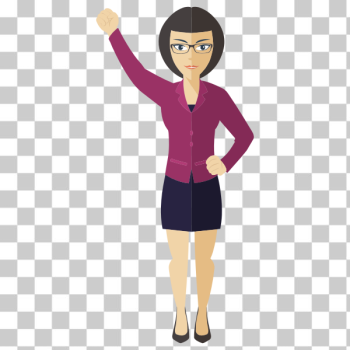 SVG Flat shaded business lady SVG Flat shaded business lady