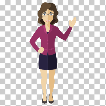 SVG Flat shaded business woman SVG Flat shaded business woman