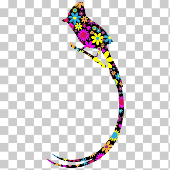 SVG Floral bird silhouette SVG Floral bird silhouette