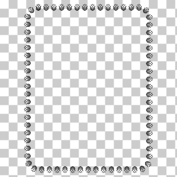SVG Floral Border 2 US size SVG Floral Border 2 US size