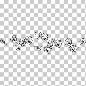 SVG Floral Divider black and white SVG Floral Divider black and white