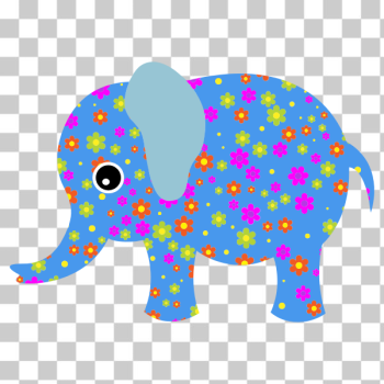 SVG Floral elephant SVG Floral elephant