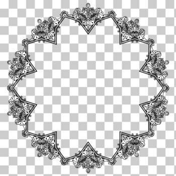 SVG Floral empty frame