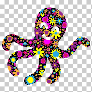 SVG Floral octopus SVG Floral octopus