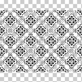 SVG Floral pattern in black and white vector image SVG Floral pattern in black and white vector image