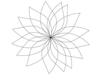SVG flower contour SVG flower contour