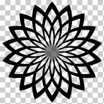 SVG Flower line art vector image SVG Flower line art vector image