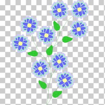 SVG Flowers in blue SVG Flowers in blue