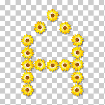 SVG Flowery A letter SVG Flowery A letter