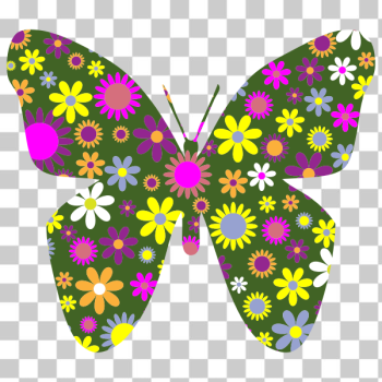 SVG Flowery butterfly SVG Flowery butterfly