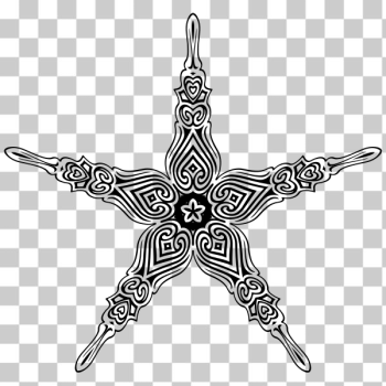 SVG Flowery ornate star SVG Flowery ornate star