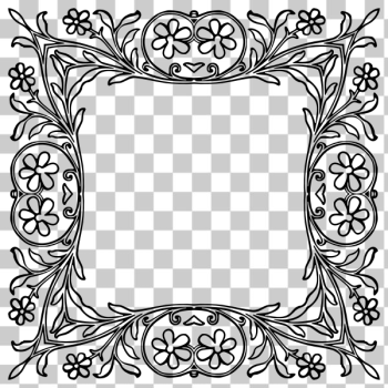 SVG Flowery retro frame SVG Flowery retro frame