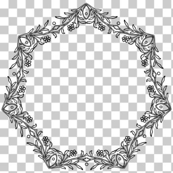 SVG Flowery vintage frame vector symbol SVG Flowery vintage frame vector symbol