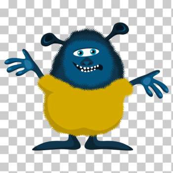SVG Fluffy cartoon creature SVG Fluffy cartoon creature