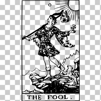 SVG Fool tarot card SVG Fool tarot card