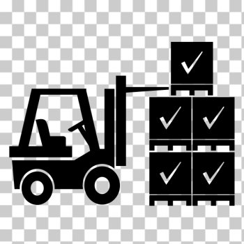 SVG Forklift silhouette vector image SVG Forklift silhouette vector image