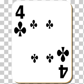 SVG Four of clubs vector illustration SVG Four of clubs vector illustration