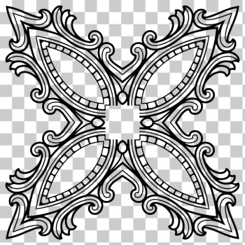 SVG Four-pointer vintage decorative border SVG Four-pointer vintage decorative border