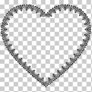 SVG Frame vintage heart