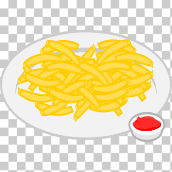SVG French fries plate SVG French fries plate