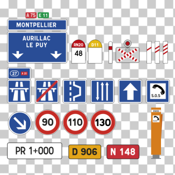 SVG French road signs SVG French road signs