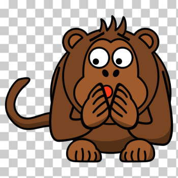 SVG Frightened ape SVG Frightened ape