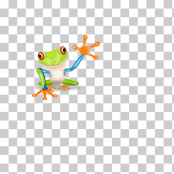 SVG Frog waving hand SVG Frog waving hand