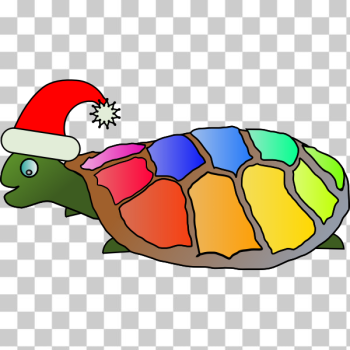 SVG Funny turtle with santa hat SVG Funny turtle with santa hat