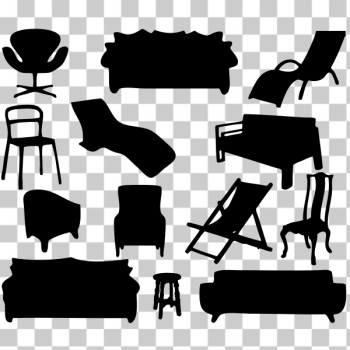SVG Furniture silhouettes