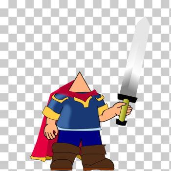 SVG Game hero with sword