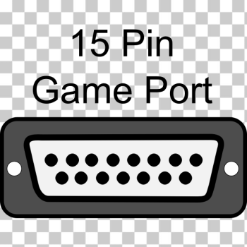 SVG Game port with 15 poles vector clip art