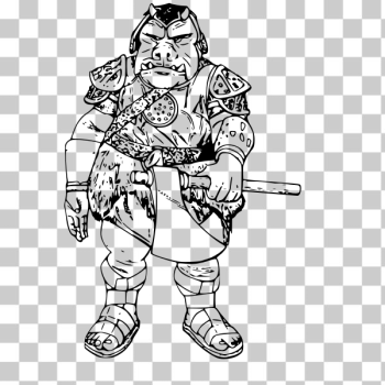 SVG Gamorrean warrior vector SVG Gamorrean warrior vector