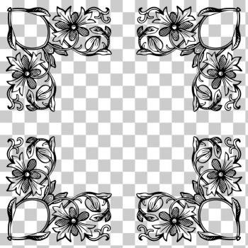 SVG Garnished frame corners