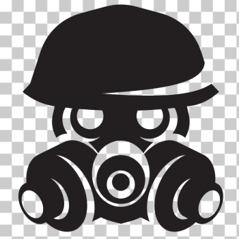SVG Gas mask silhouette clip art SVG Gas mask silhouette clip art