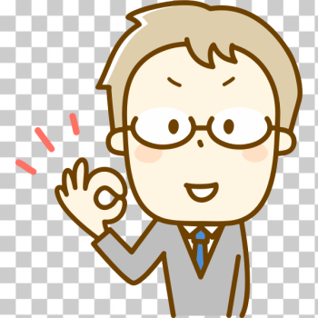 SVG Gentleman with OK gesture